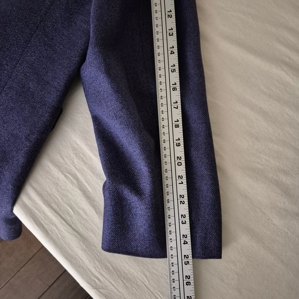 Tallia Uomo E. Thomas Silk Linen Wool Purple Textured Blazer Sport Coat Mens 48R